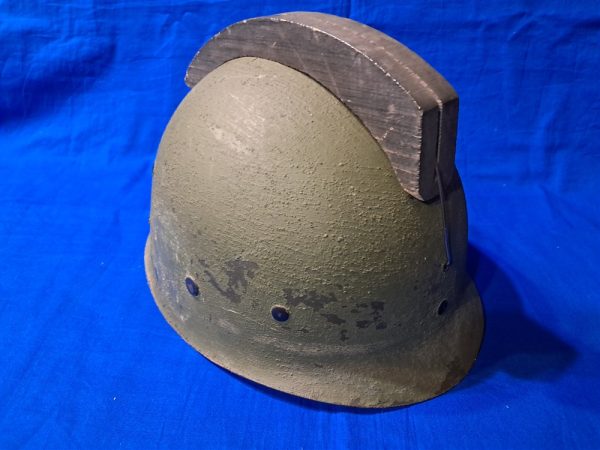 korean-war-era-opposing-forces-helmet-with-wooden-comb-original-war-training-games-1953-dated