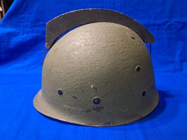 korean-war-era-opposing-forces-helmet-with-wooden-comb-original-war-training-games-1953-dated