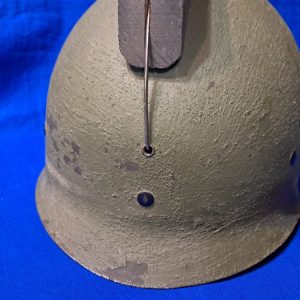 korean-war-era-opposing-forces-helmet-with-wooden-comb-original-war-training-games-1953-dated