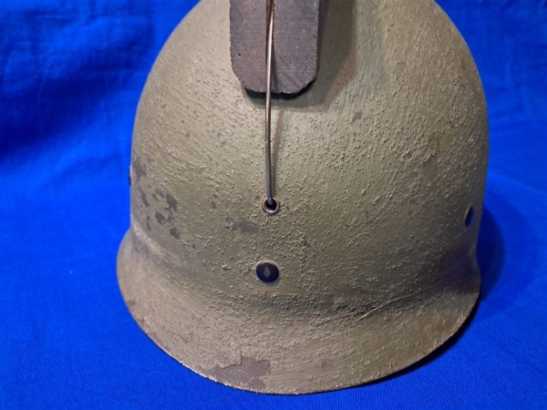 korean-war-era-opposing-forces-helmet-with-wooden-comb-original-war-training-games-1953-dated