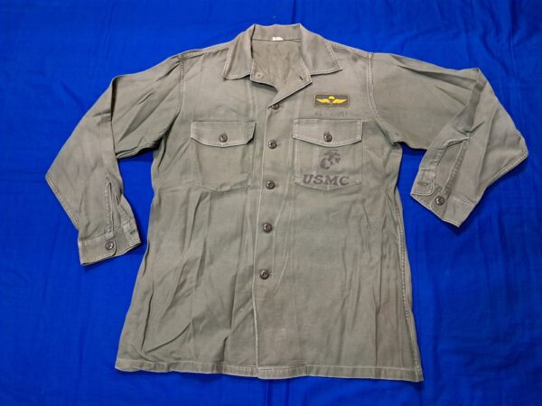 para-marine-uniform vietnam-war-united-states-marines-para-uniform-jacket-shirt-field-with-wings-and-named-dated-1967