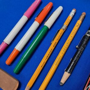 vietnam-war-pencil-set-to-fill-a-map-case-all-original-contents-pre-1969-markeers-erasures-and-pencils-with-pocket-clips