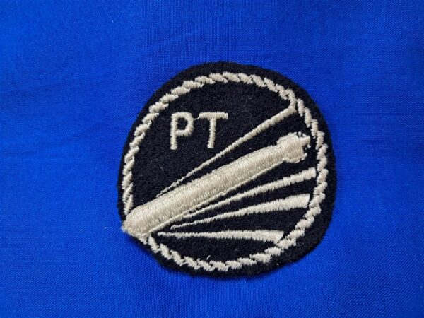 world-war-two-p-t-boat-patch-insignia-sleeve-united-states-navy-on-blue-black-wool-embroidered