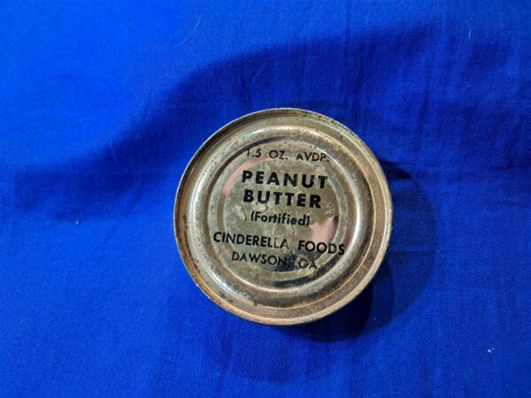 ration-can-peanut vietnam-war-c-ration-can-b-unit-excellent-condition-dated-1967-embossed-lid-peanut-butter
