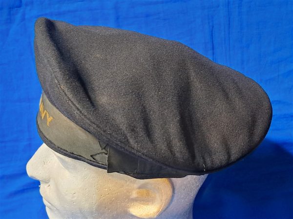 world-war-two-navy-cap-tally-pattern-enlisted-dark-blue-black-wool-large-size-7.5