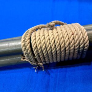 world-war-two-set-of-3-tent-pole-for-shelter-halfs-with-the-original-tie-guide-rope-1944-and-1945-dated mix