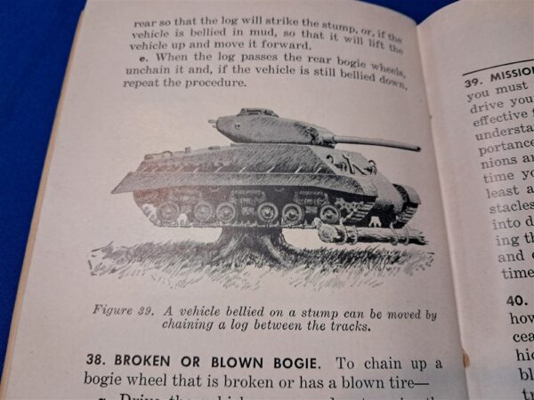 post-world-war-two-technical-manual-for-the-track-vehicle-driver-tanks-dated-1946-soft-cover-pocket-sized