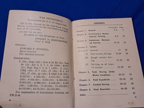 post-world-war-two-technical-manual-for-the-track-vehicle-driver-tanks-dated-1946-soft-cover-pocket-sized