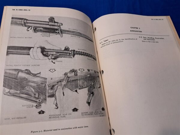 vietnam-war-technical-manual-1005-222-for-the-M-1-rifle-and-sniper-version-1969-dated