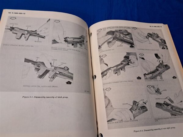 vietnam-war-technical-manual-1005-222-for-the-M-1-rifle-and-sniper-version-1969-dated