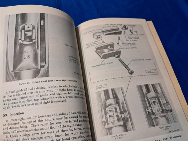 1953-dated-technical-manual-for-the-m-1-carbine-brek-down-and-repair-korean-war-printed-1276