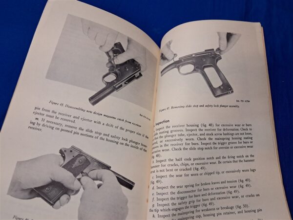 1947-dated-technical-manual-for-the-m-1911-pistol-armory-level-diagrams-for-the-repair-of-weapon-1295