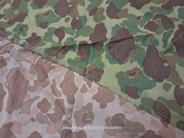 world-war-two-original-near-mint-unissued-marine-corps-camo-shelter-half-complete-with-parts-and-straps-frog