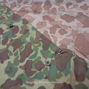 world-war-two-original-near-mint-unissued-marine-corps-camo-shelter-half-complete-with-parts-and-straps-frog