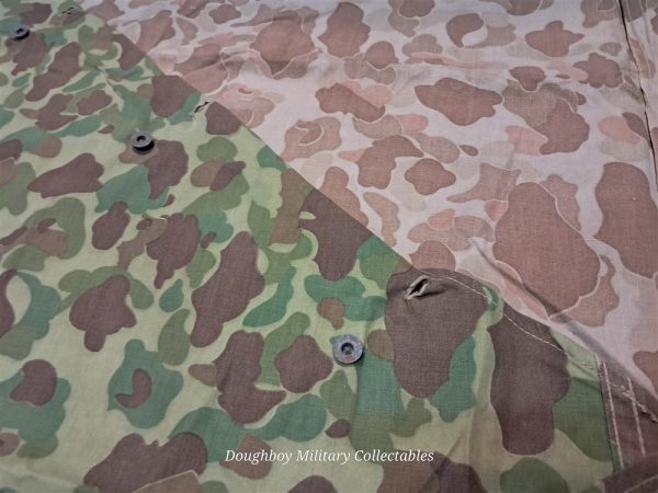 world-war-two-original-near-mint-unissued-marine-corps-camo-shelter-half-complete-with-parts-and-straps-frog