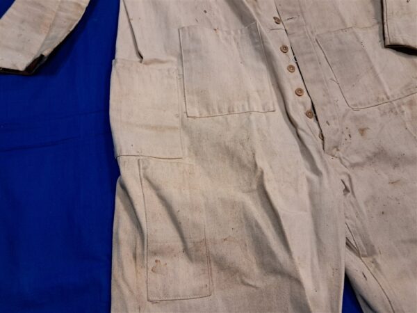 world-war-two-vet-corp-uniform-overall-white-cotton-belonging-to-lieutenant-colonel-pacific-theater-bounton