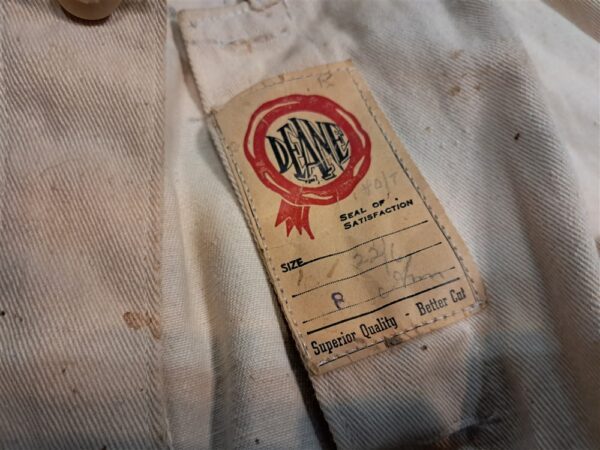 world-war-two-vet-corp-uniform-overall-white-cotton-belonging-to-lieutenant-colonel-pacific-theater-bounton