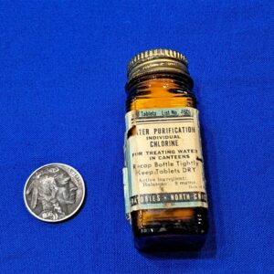 korean-war-water-purification-tablets-tabs-in-0original-larger-bottle-for-med-kits-blue-label-1950-dated