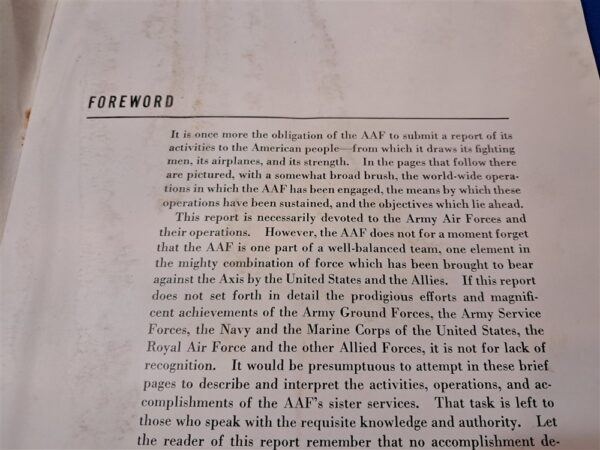 world-war-two-report-air-service-congress-96-page-with-photos-and-suggestions