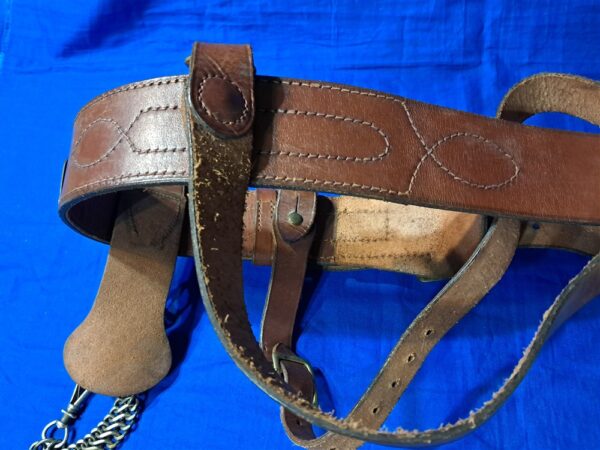 world-war-two-officers-dress-belt-leather-with-cross-strap-and-sword-hanger-shain-meyer-marked-very large-size