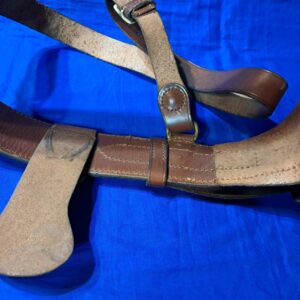 world-war-two-officers-dress-belt-leather-with-cross-strap-and-sword-hanger-shain-meyer-marked-very large-size