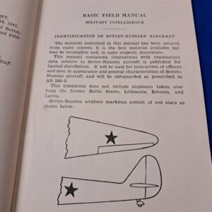 world-war-two-field-manual-intelligence-soviet-aircraft-1941-dated-fm-34