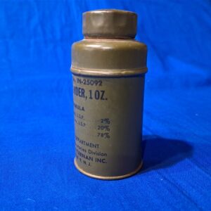 world-war-two-soldiers-field-small-foot-powder-can-for-confort-kits-o-d-green-excellent-condition