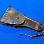 world-war-two-leather-m-1911-holster-1943-dated-with-thong-for-leg-excellent-used-condition