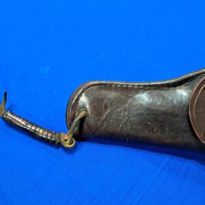 world-war-two-leather-m-1911-holster-1943-dated-with-thong-for-leg-excellent-used-condition