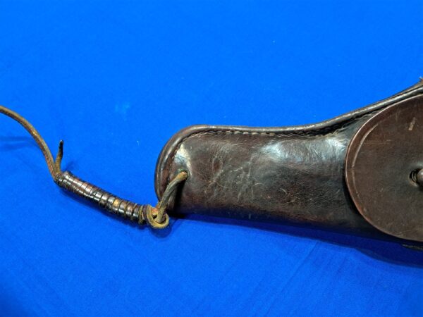 world-war-two-leather-m-1911-holster-1943-dated-with-thong-for-leg-excellent-used-condition