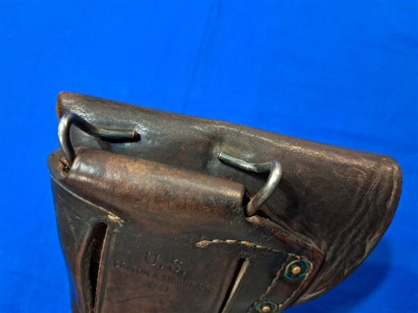 world-war-two-leather-m-1911-holster-1943-dated-with-thong-for-leg-excellent-used-condition