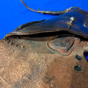 world-war-two-leather-m-1911-holster-1943-dated-with-thong-for-leg-excellent-used-condition
