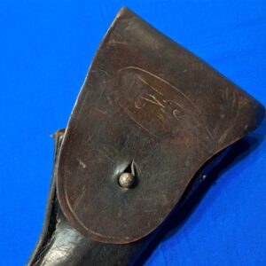 world-war-two-leather-m-1911-holster-1943-dated-with-thong-for-leg-excellent-used-condition