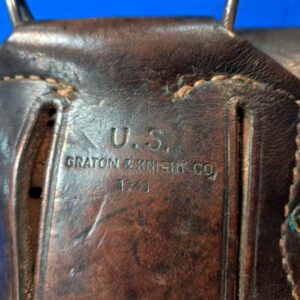 world-war-two-leather-m-1911-holster-1943-dated-with-thong-for-leg-excellent-used-condition