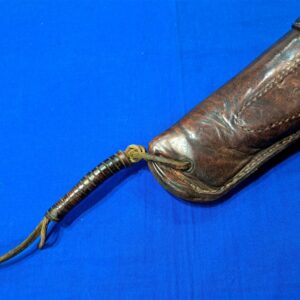 world-war-two-leather-m-1911-holster-1943-dated-with-thong-for-leg-excellent-used-condition