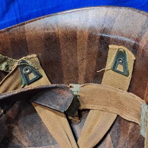 world-war-two-airbone-paratrooper-helmet-liner-westinghouse-manufactured-some-damage-good-used-condition