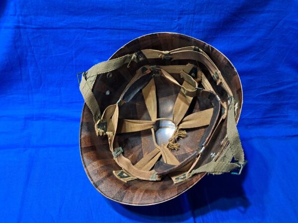 world-war-two-airbone-paratrooper-helmet-liner-westinghouse-manufactured-some-damage-good-used-condition