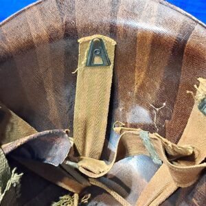 world-war-two-airbone-paratrooper-helmet-liner-westinghouse-m,anufactured-some-damage-good-used-condition