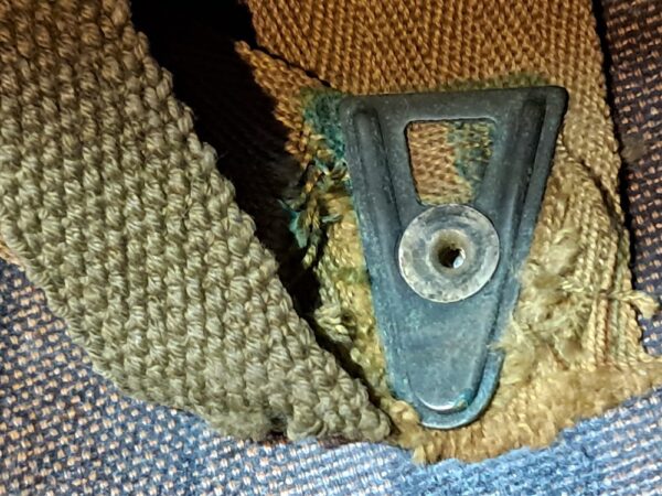 world-war-two-airbone-paratrooper-helmet-liner-westinghouse-m,anufactured-some-damage-good-used-condition