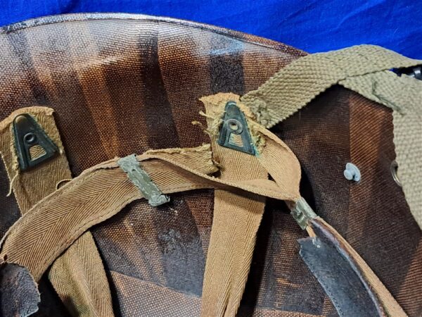 world-war-two-airbone-paratrooper-helmet-liner-westinghouse-m,anufactured-some-damage-good-used-condition