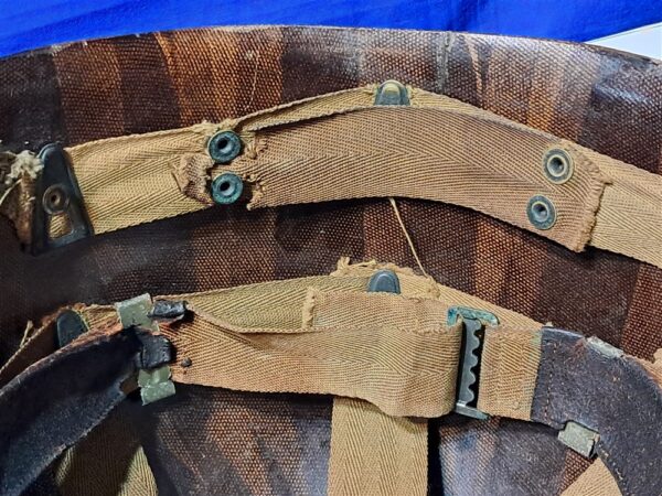 world-war-two-airbone-paratrooper-helmet-liner-westinghouse-m,anufactured-some-damage-good-used-condition