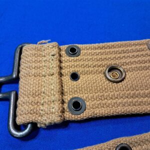 world-war-two-unissued-mint-condition-pistol-belt-unmarked-undated-early-pattern-loom-error