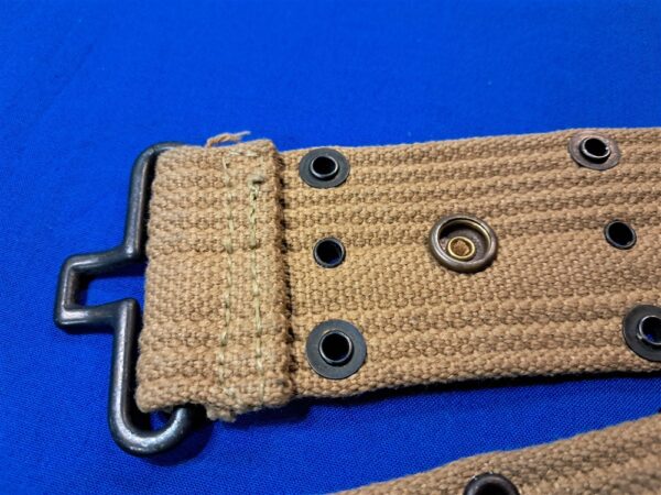 world-war-two-unissued-mint-condition-pistol-belt-unmarked-undated-early-pattern-loom-error