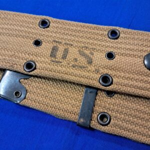 world-war-two-unissued-mint-condition-pistol-belt-unmarked-undated-early-pattern-loom-error