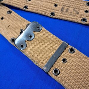 world-war-two-unissued-mint-condition-pistol-belt-unmarked-undated-early-pattern-loom-error