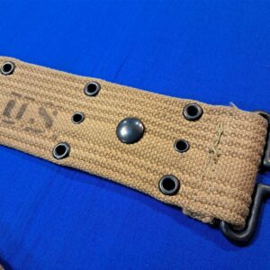 world-war-two-unissued-mint-condition-pistol-belt-unmarked-undated-early-pattern-loom-error