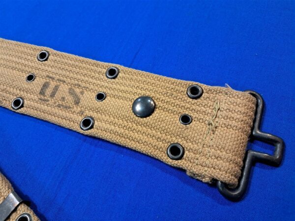 world-war-two-unissued-mint-condition-pistol-belt-unmarked-undated-early-pattern-loom-error