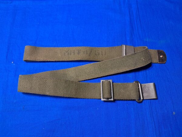 sling-m14-m16 early-vietnam-war-59-dated-rifle-m-1-sling-for-garand-or-m14-excellent-near-unissued-condition