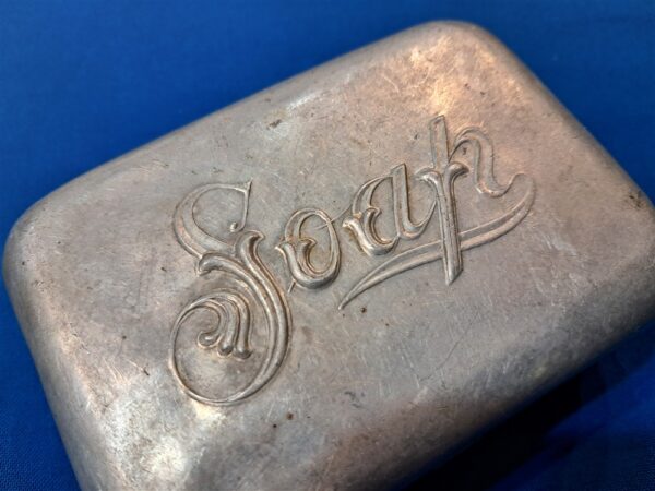 soap-dish-world-war-one-aluminum-with-initials-on-the-bottom-ribbed-early
