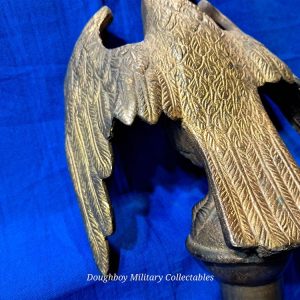 civil-war-flag-pole-eagle-topper-gilded-brass-excellent-condition-origial-condiiton-holed-beak